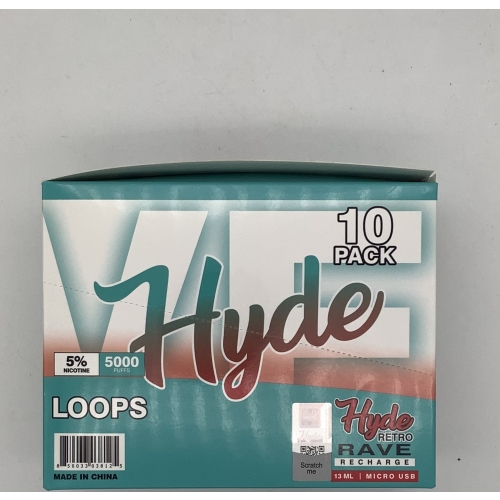 HYDE RETRO RAVE LOOPS 10CT/5000PUFF