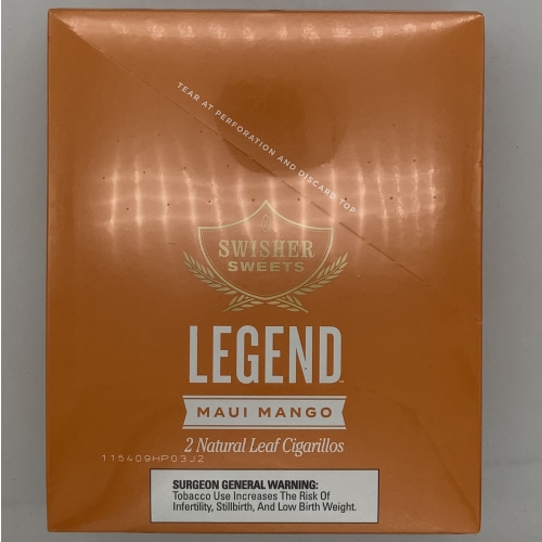 SWISHER SWEET CIG LEGEND 3/1.49 LEAF MANGO