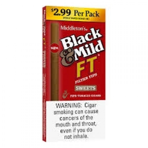 BLACK & MILD CIG 5PK/2.49 SWEET FT