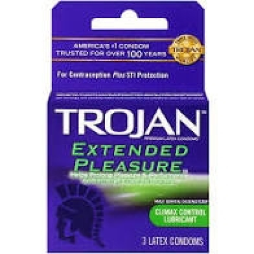 TROJAN 6/3ct EXTENDED PLEASURE