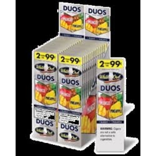 WHITE OWL CIG 2/99 DUOS MANGO PINEAPPLE
