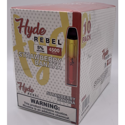 HYDE REBEL STRAW-BANANA 10CT/4500PUFF