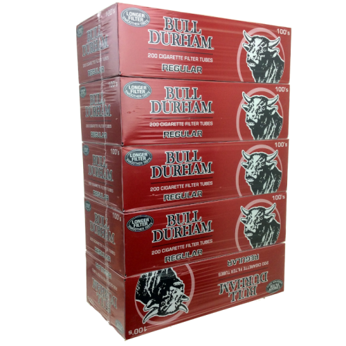 BULL DURHAM REGULAR 100'S CIGARETTE FILTER TUBES