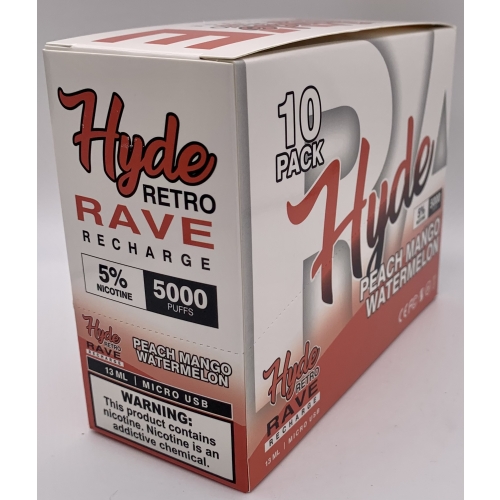 HYDE RAVE RETRO (RECHARGE) PEACH MANGO WATERMELON 