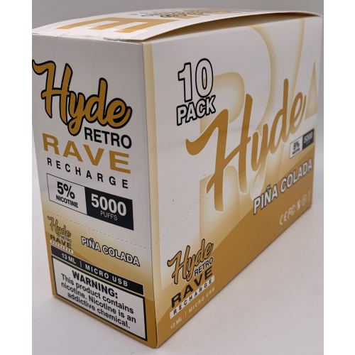HYDE RAVE RETRO (RECHARGE) 5000PUFF PINA COLADA 