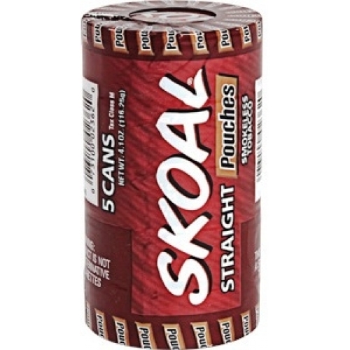 SKOAL SNUFF STRAIGHT POUCH 5PK ROLL